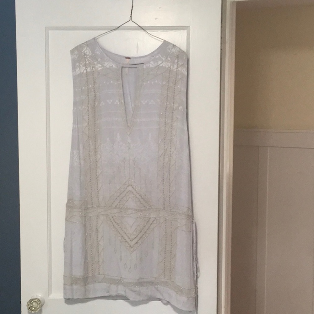 Free People light blue beaded dress